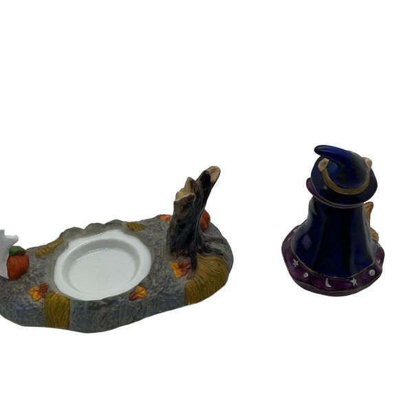 PartyLite Abracadandle Snuffer & Base P7344 Halloween Cat Pumpkin Ghost Decor - Picture 12 of 16